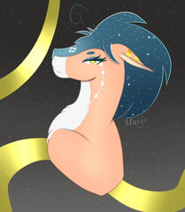 Flat color bust
